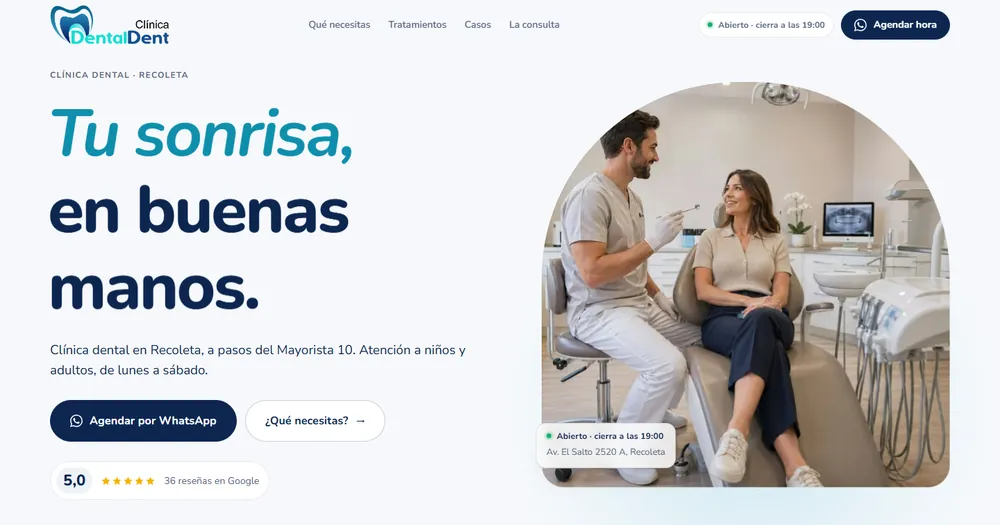 Portada de dentaldent.cl