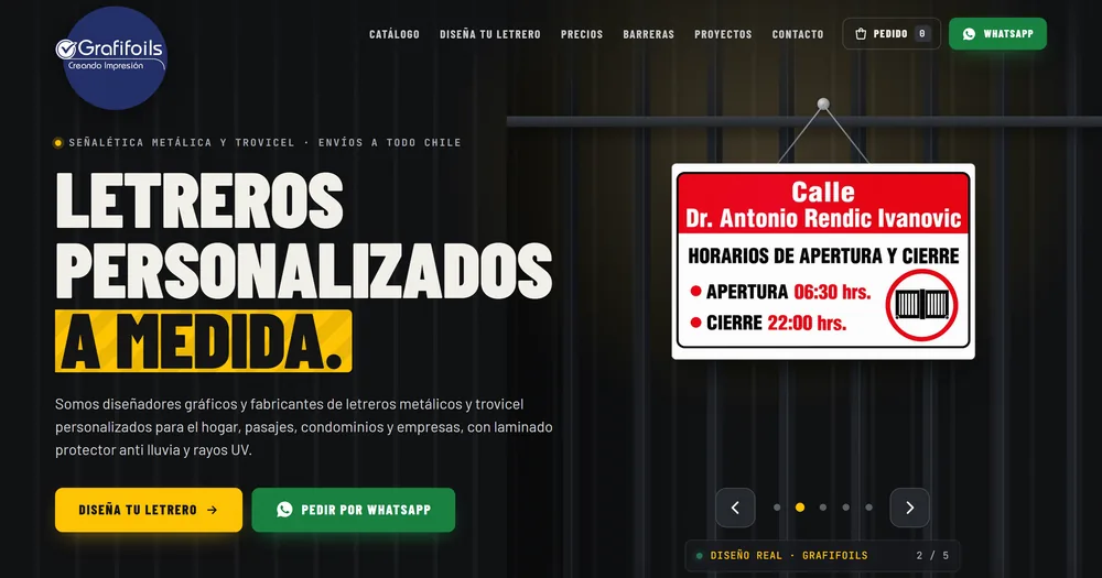 Portada de grafifoils.cl