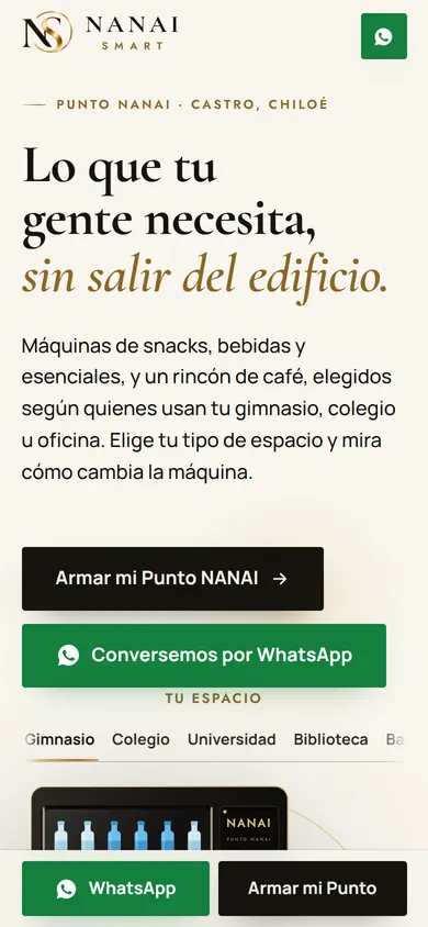 nanaismart.cl en celular